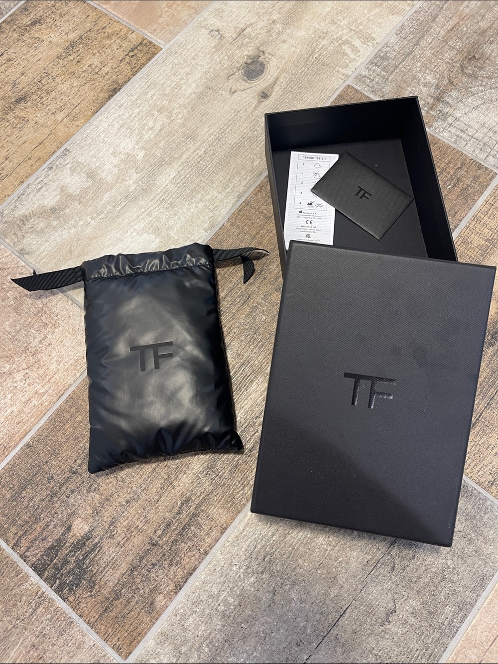 Tom Ford (TF) Accessory Box & Puffer Dust Bag - Black